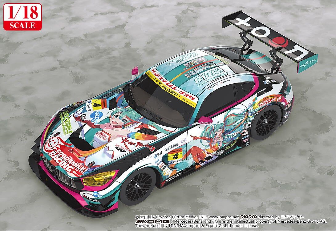 初音未來GT計畫 1/18 Good Smile 初音未來 AMG 2016 SUPER GT Ver.
