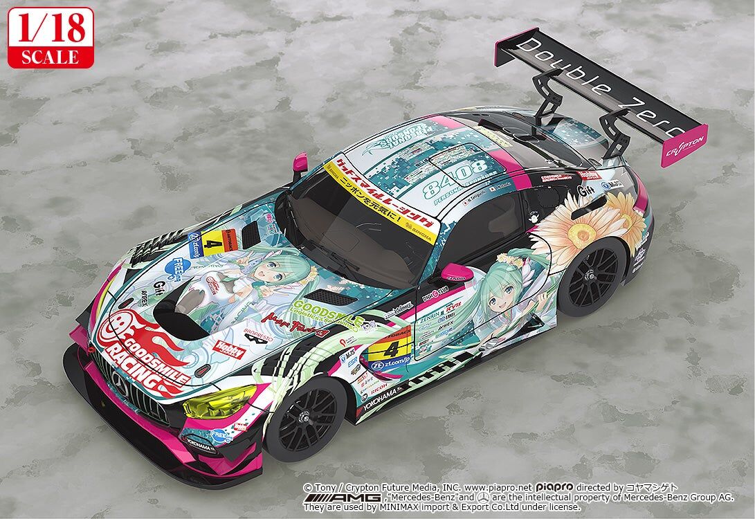 初音未來GT計畫 1/18 Good Smile 初音未來 AMG 2017 SUPER GT Ver.
