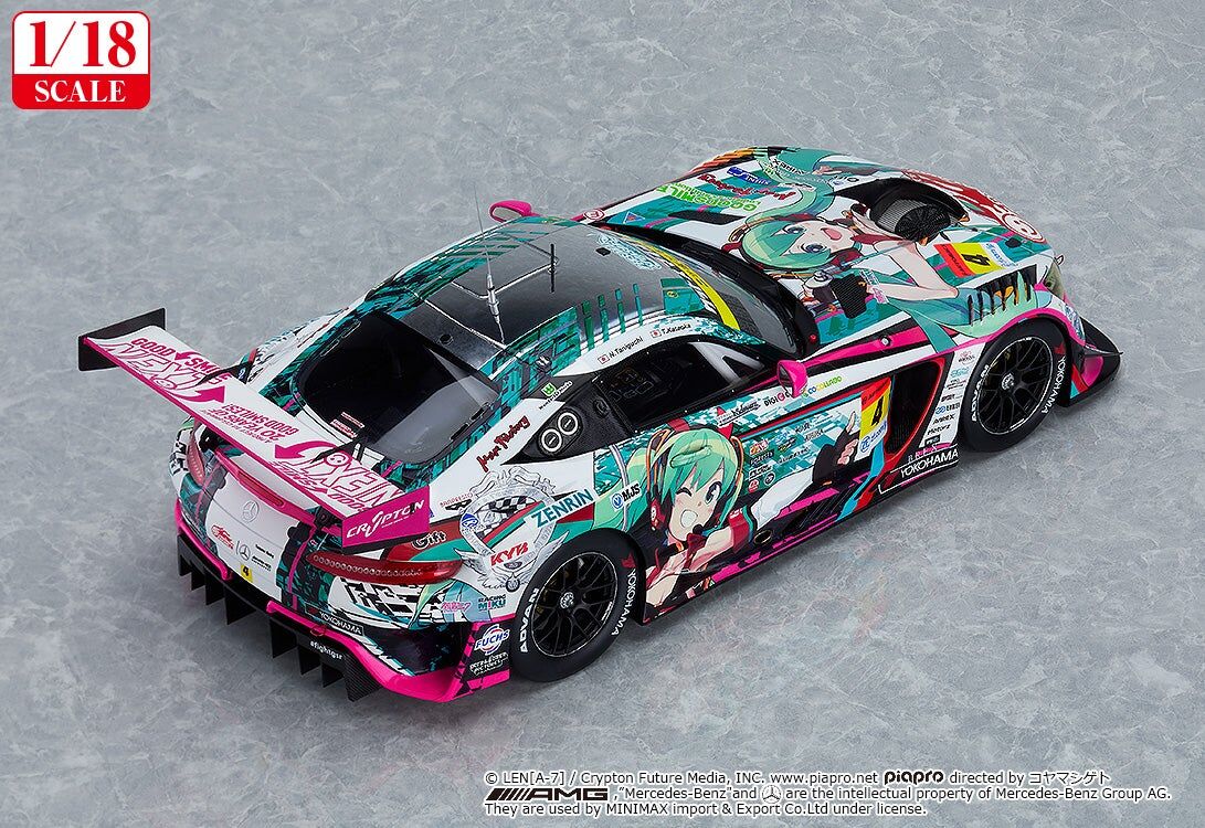初音未來GT計畫 1/18 Good Smile 初音未來 AMG 2020 SUPER GT Okayama Test Ver.