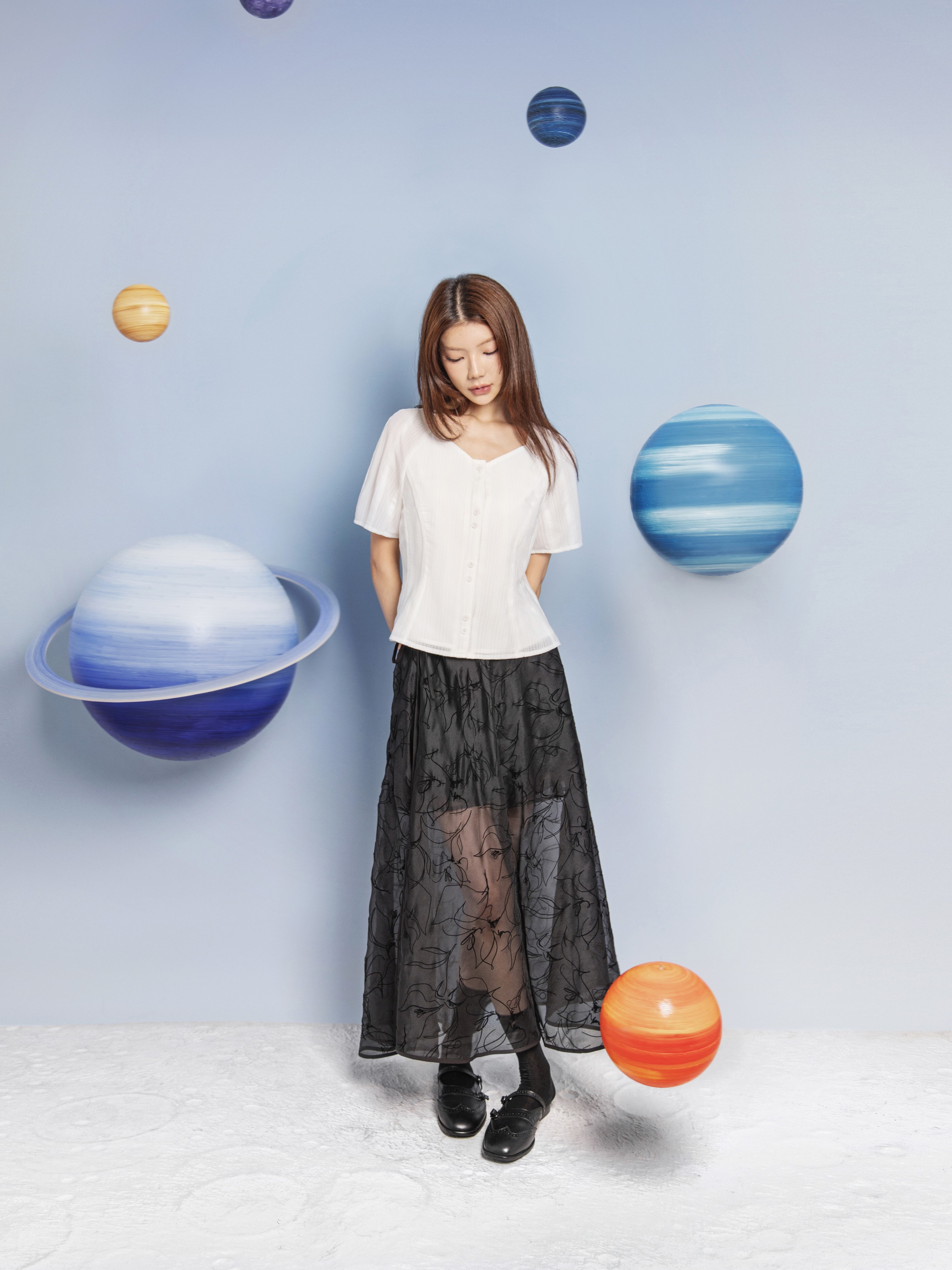 兩件裝拼布短褲連外搭 - 26WDB264C