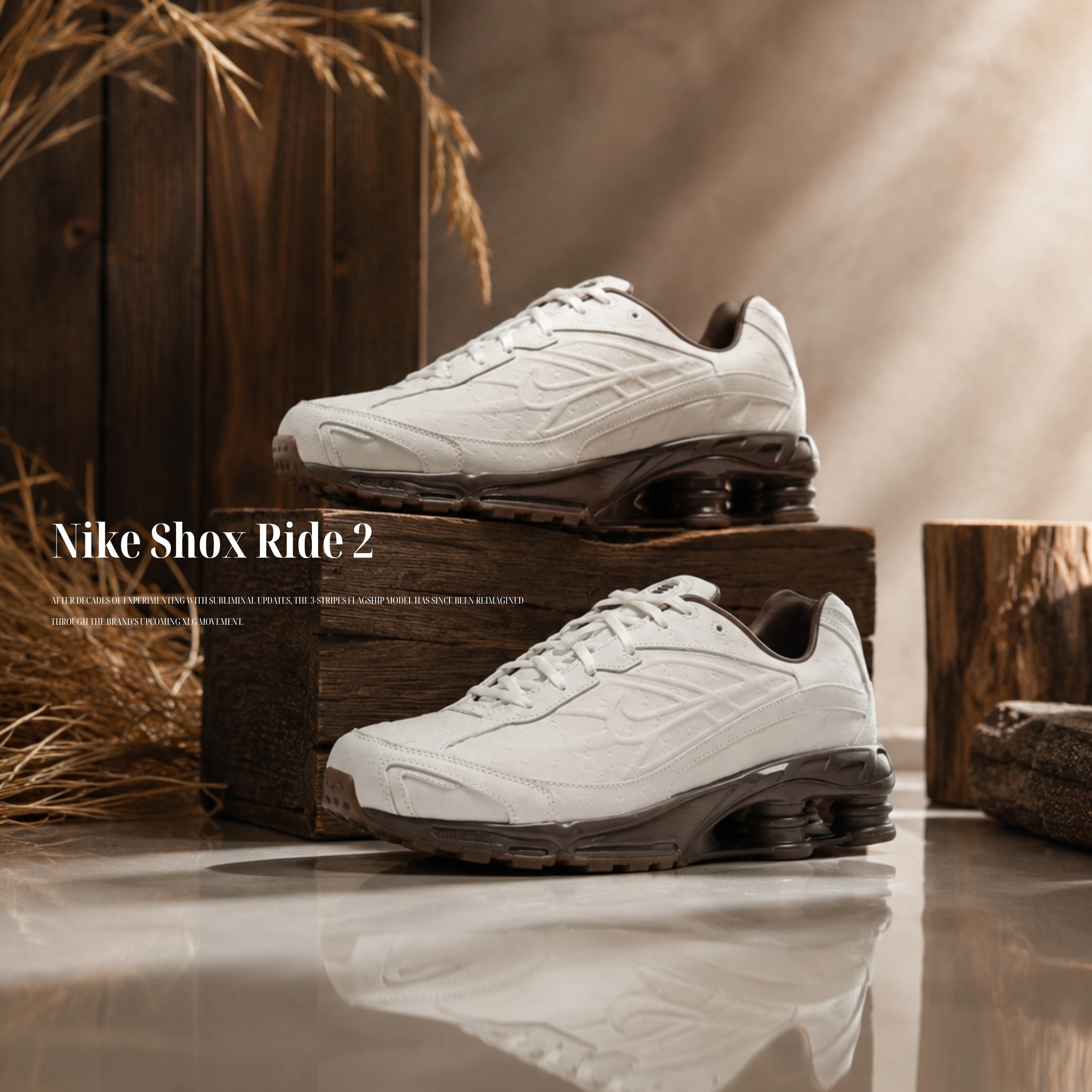 NICEDAY 代購 Nike Shox Ride 2 白色 浮雕 奶油白 白棕色 摩卡 拿鐵 卡布奇諾 IQ3369-101