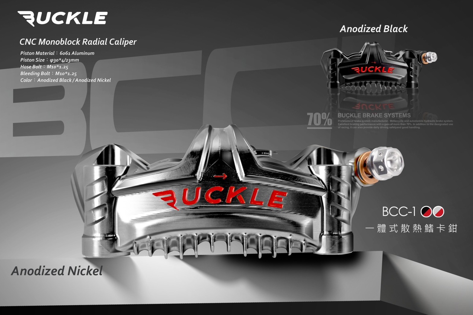 【Buckle】邦克 一體式CNC輻射卡鉗 BCC-1
