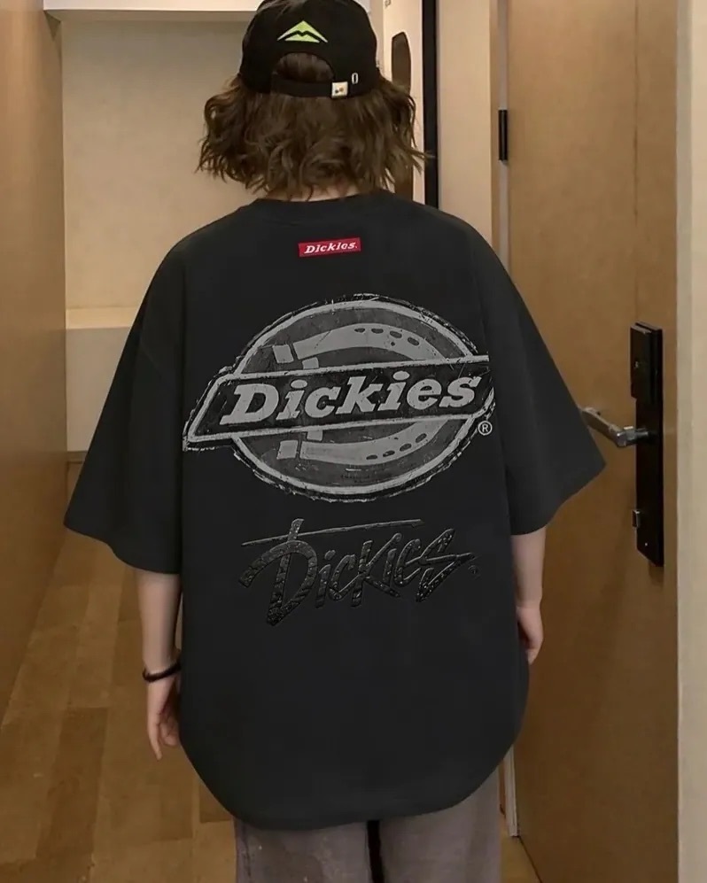 預購 Dickies 重磅 「黑膠大logo+草寫字」短Tee