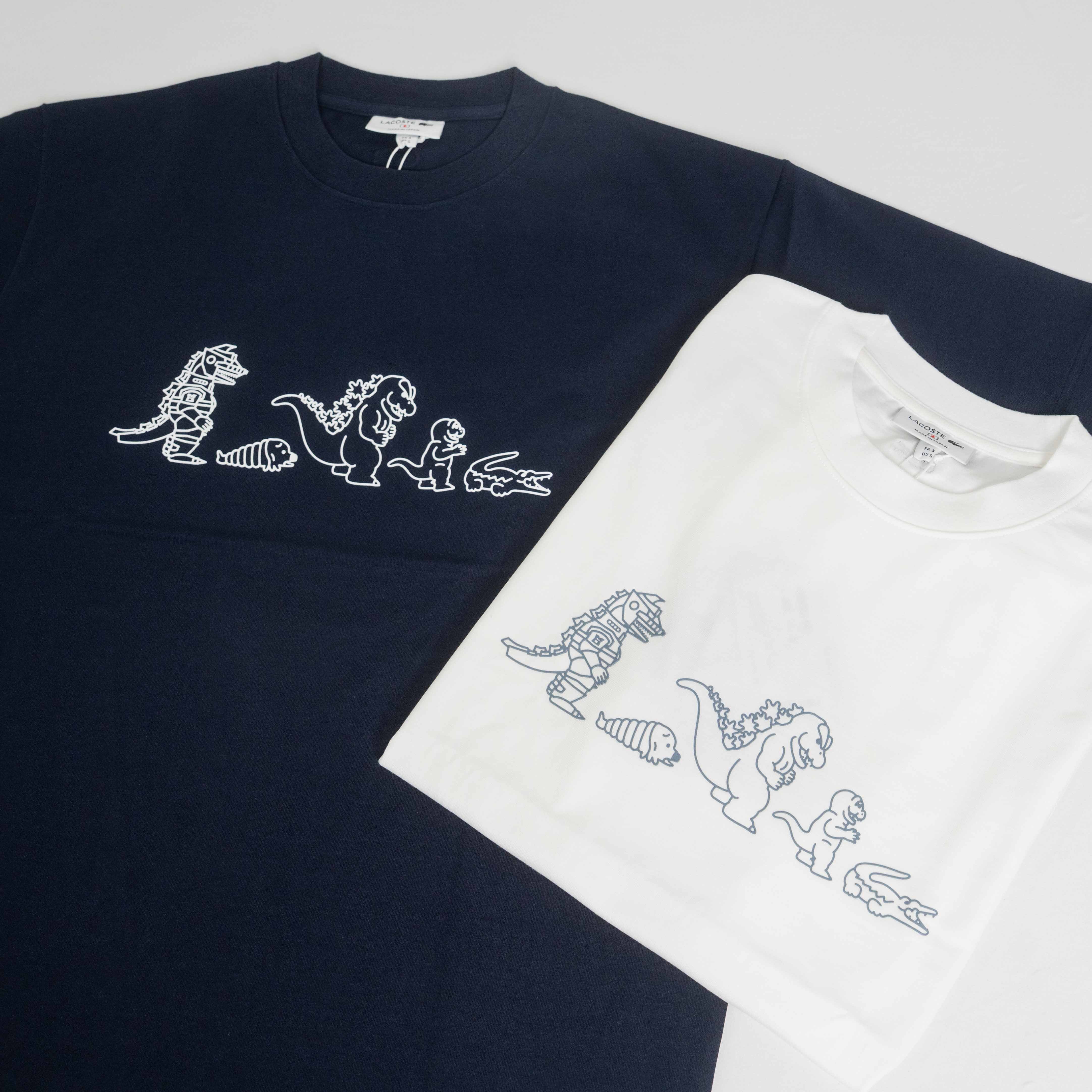 2026SS 日版 Lacoste x Godzilla 聯名 團隊 哥吉拉 鱷魚 排隊 短T 現貨 TH06GZJ-99 / TH03GZJ-99
