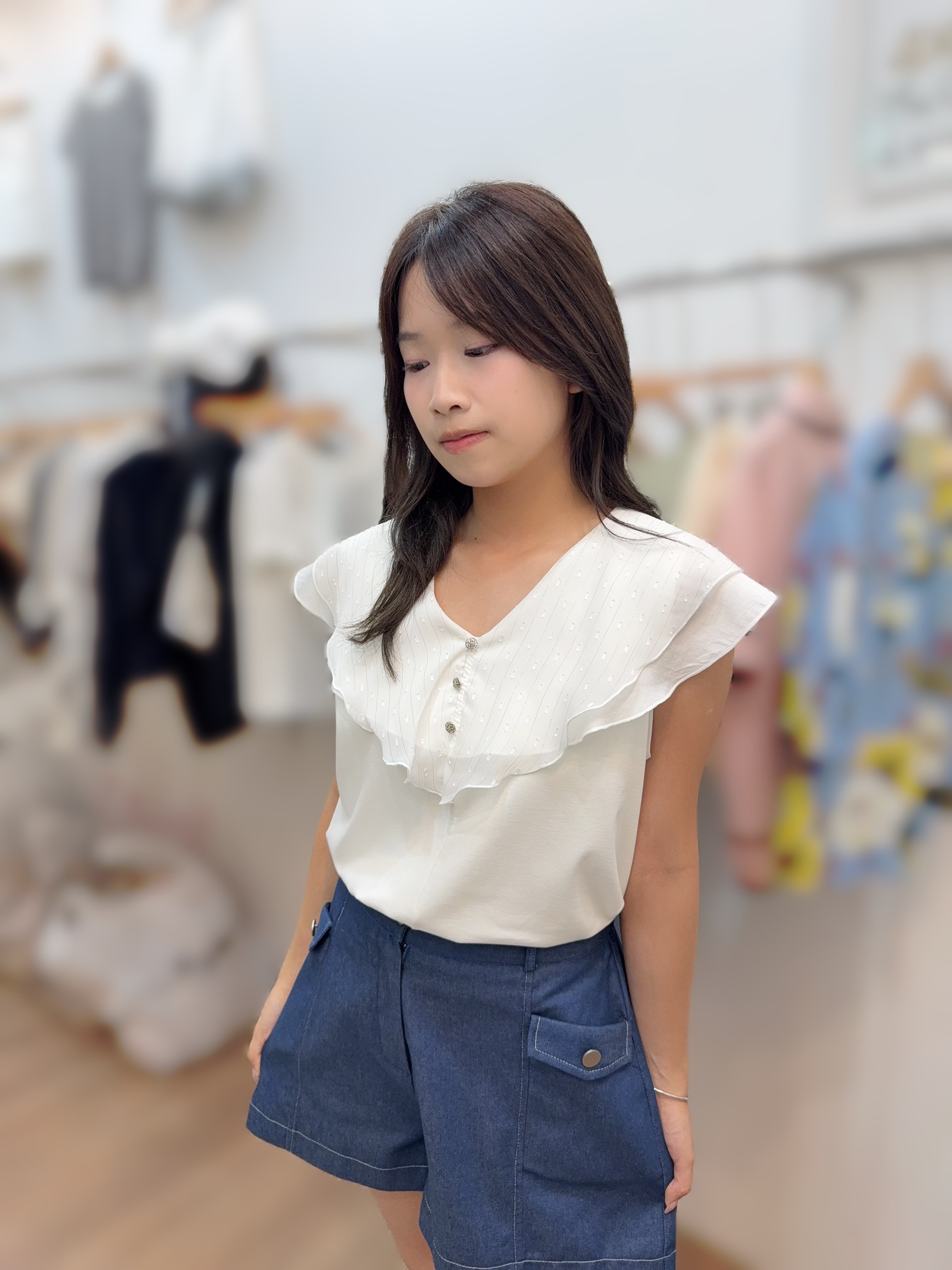 【限量】AB13  波點條子 胸40-52 長22 $399