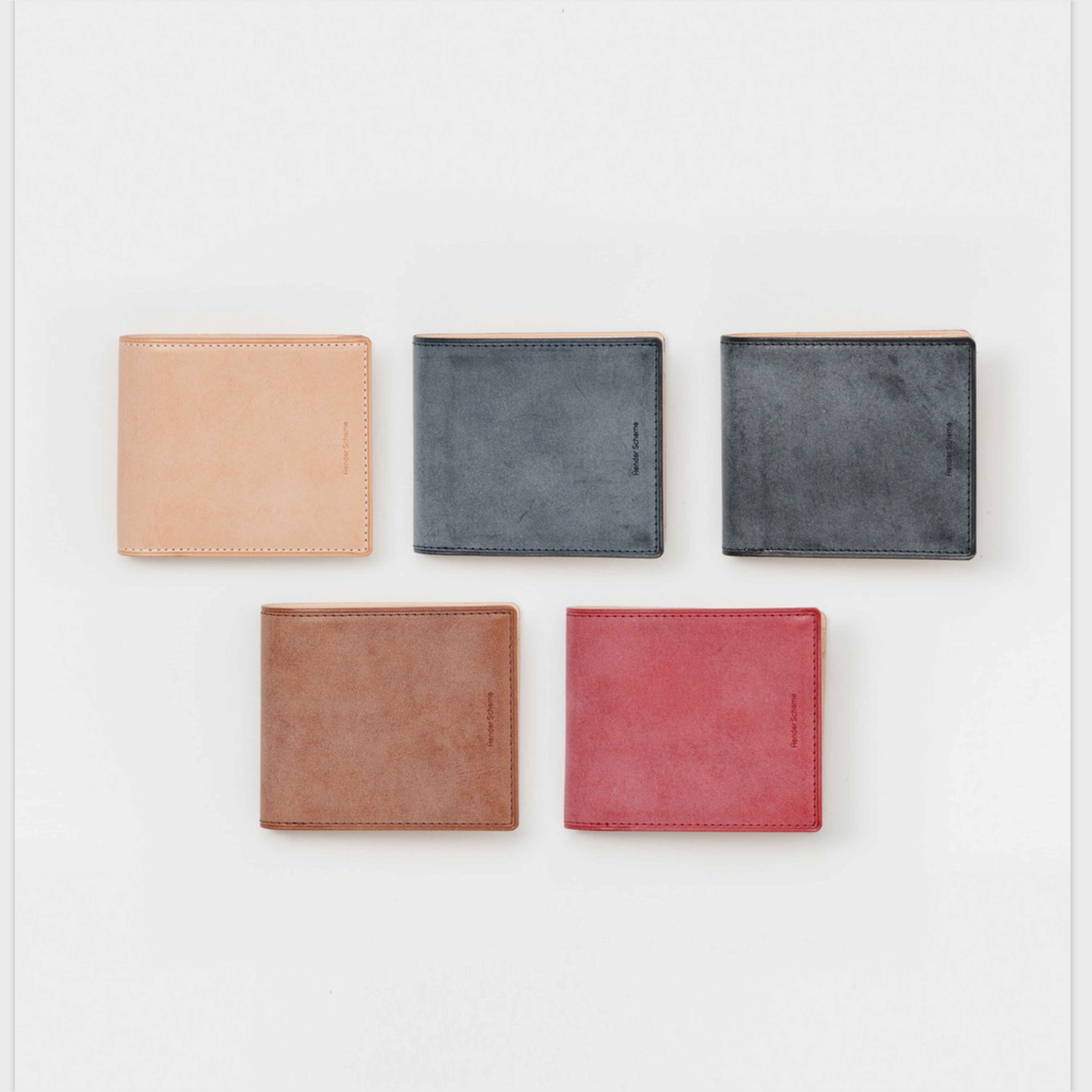 『日本連線中』2026SS Hender Scheme half folded wallet 皮革 牛皮 短夾