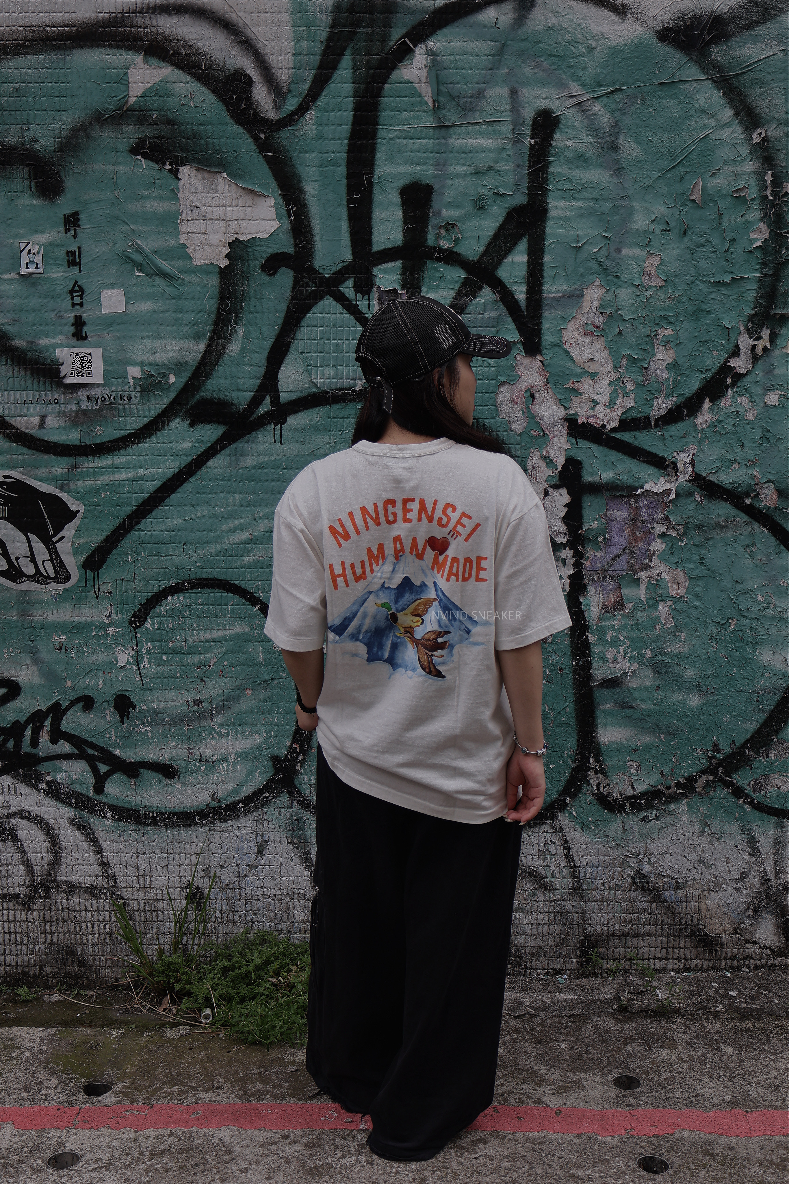 <快速出貨> HUMAN MADE NINGENSEI WA GRAPHIC T-SHIRT 日式 水彩 富士山鴨子 短T