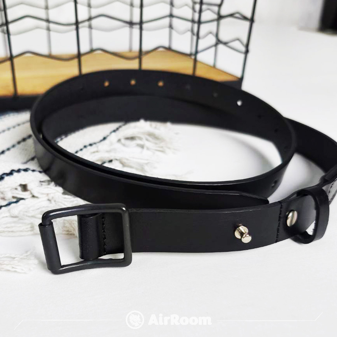 2026AW ANCELLM BUTTON STUD LEATHER BELT 牛皮 鉚釘 鈕扣 皮帶 腰帶 現貨 ANC-GD16