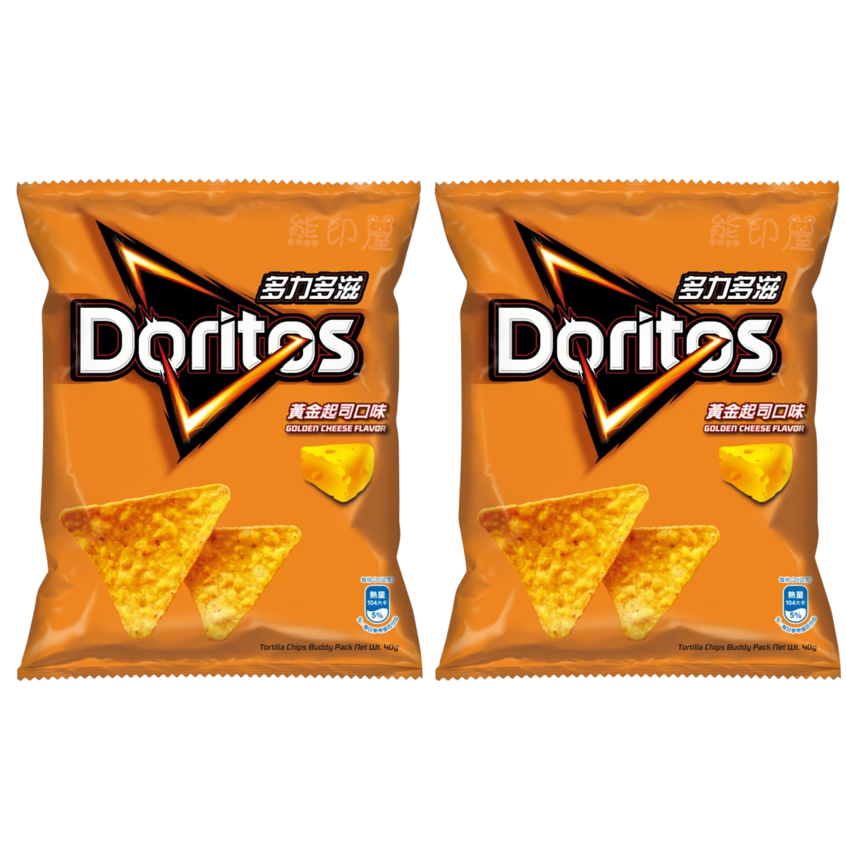 Doritos - 多力多滋玉米片 黃金起司口味 40G (橙) X2