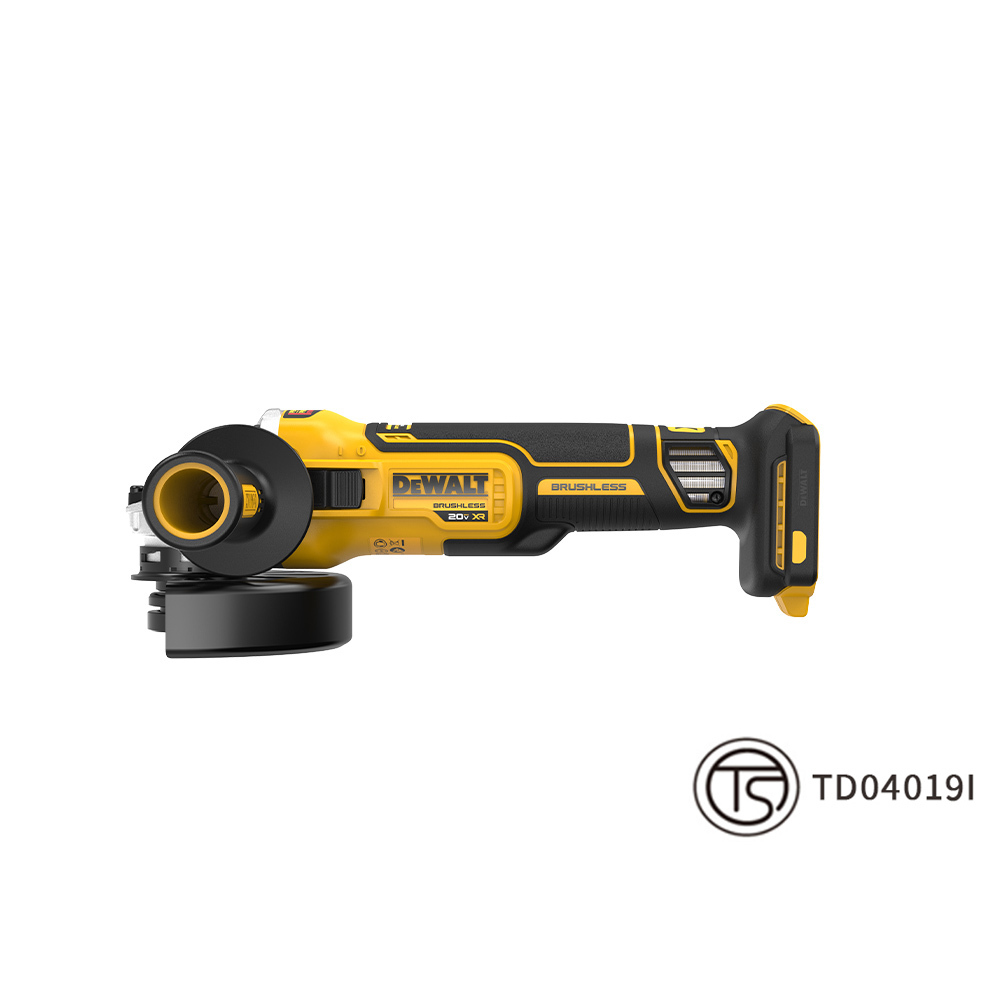 DEWALT 得偉 美國｜20V無碳刷5"砂輪機(空機) 側開關｜DW-DCG4051N