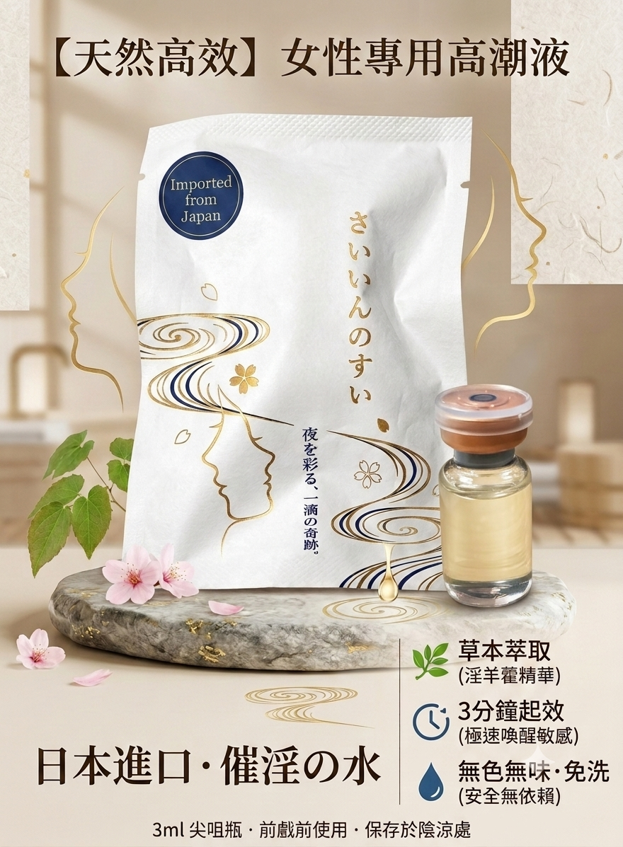 【天然成分】催淫の水 女性專用高效脈衝高潮液