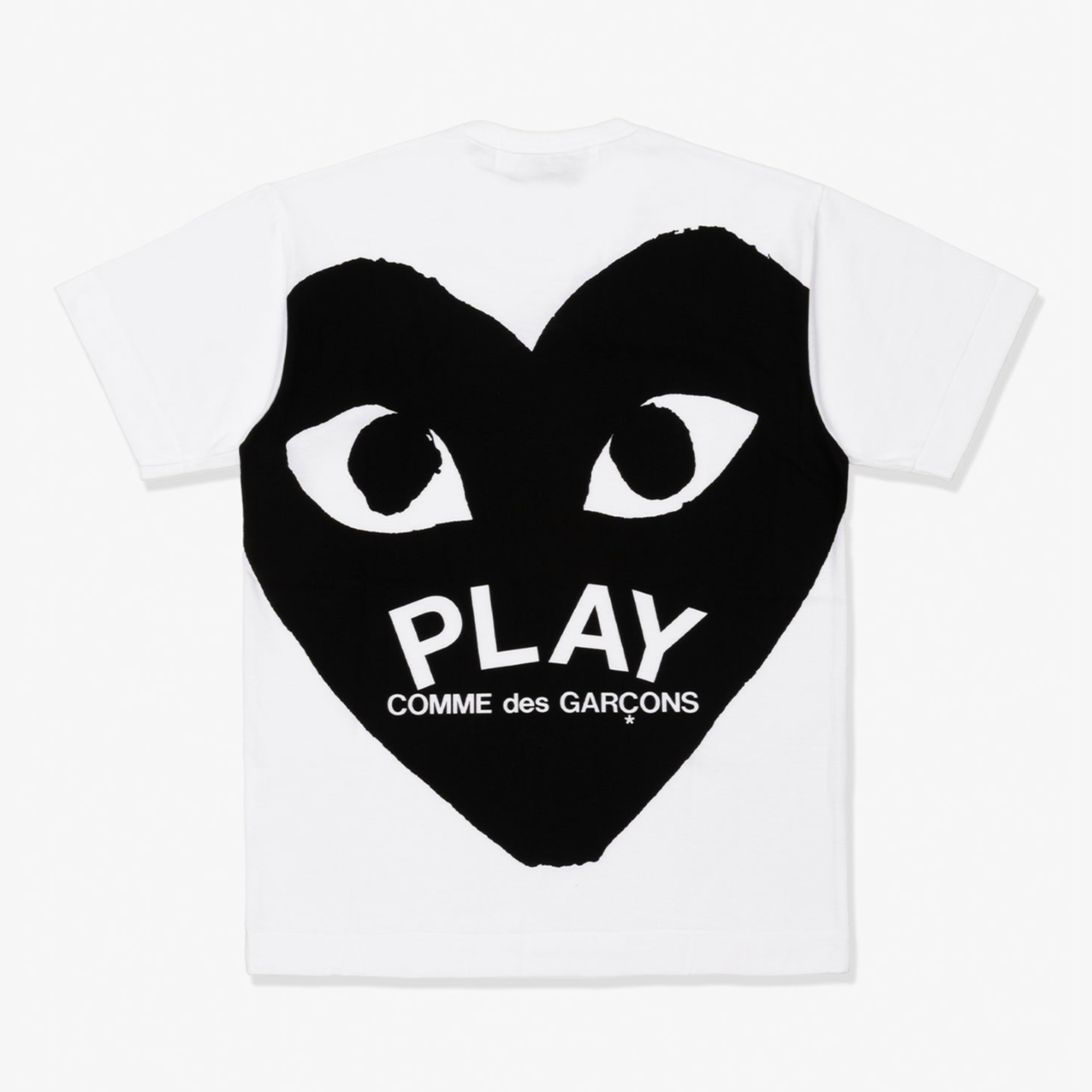 『日本連線中』2026SS CDG PLAY Cotton Jersey Black with Black Emblem White 川久保玲 愛心 短T AX-T353-051