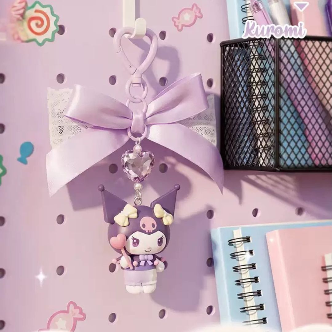佻皮魔女 Sanrio 蝴蝶結掛件 鑰匙扣
