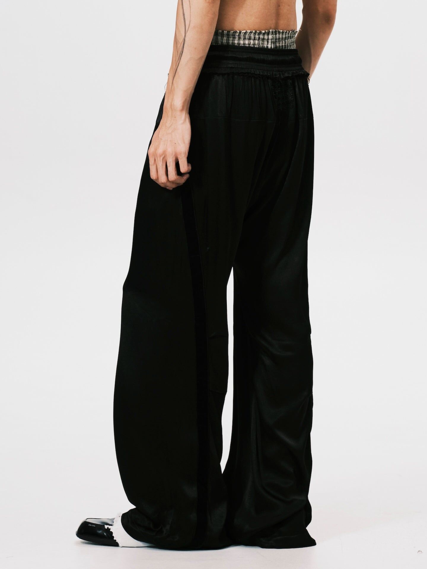 ANOWHEREMAN｜Stripe Lounge Pants (Black)