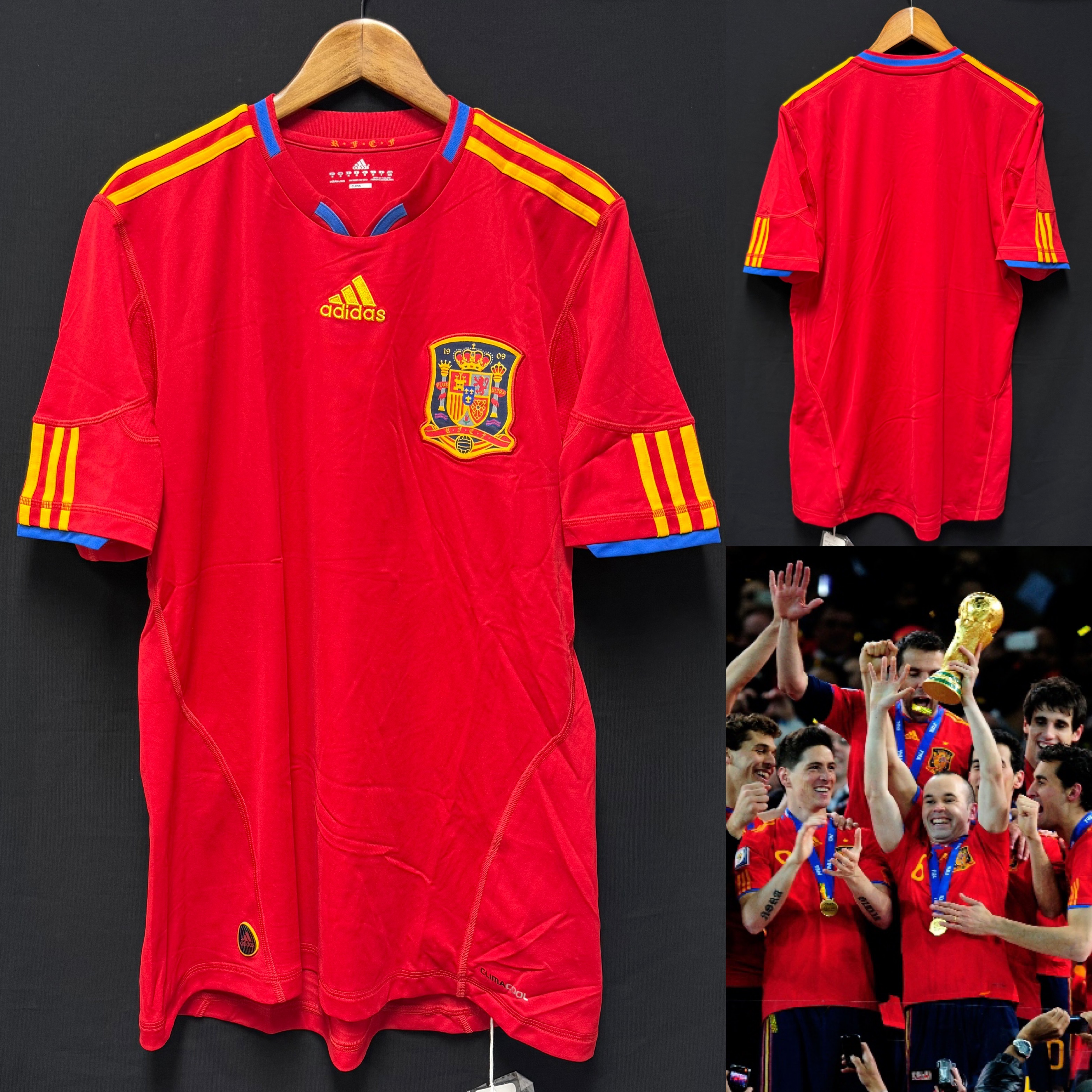(BNWT) Spain 2010 FIFA World Cup Adidas Home Shirt