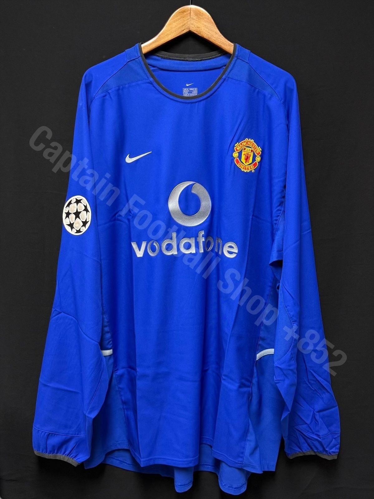 (Player Issue) Manchester United 2002-2003 Nike L/S Third Player Issue Shirt #7 BECKHAM