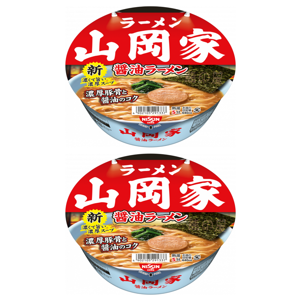 日本山岡家醬油拉麵 即食碗麵 118G X 2
