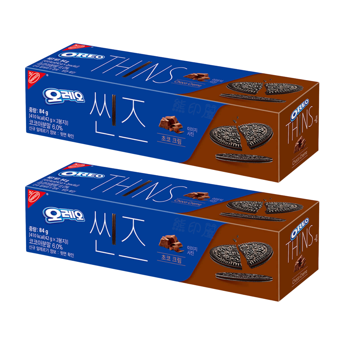 韓國 OREO THINS 薄脆夾心餅 (朱古力味) 84G X2