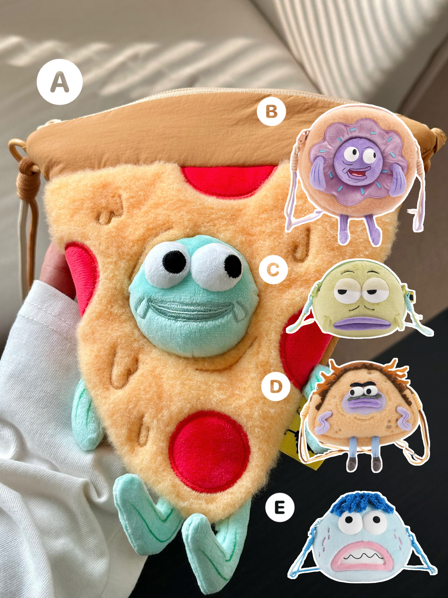 代購-蜂蜜罐 × SPONGEBOB SQUAREPANTS 海綿寶寶 聯名款 比奇堡居民 路人魚 醜萌 斜挎包