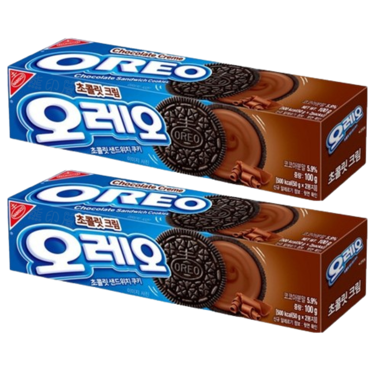 韓國 OREO 朱古力夾心餅 (朱古力味) 100G (啡) X2