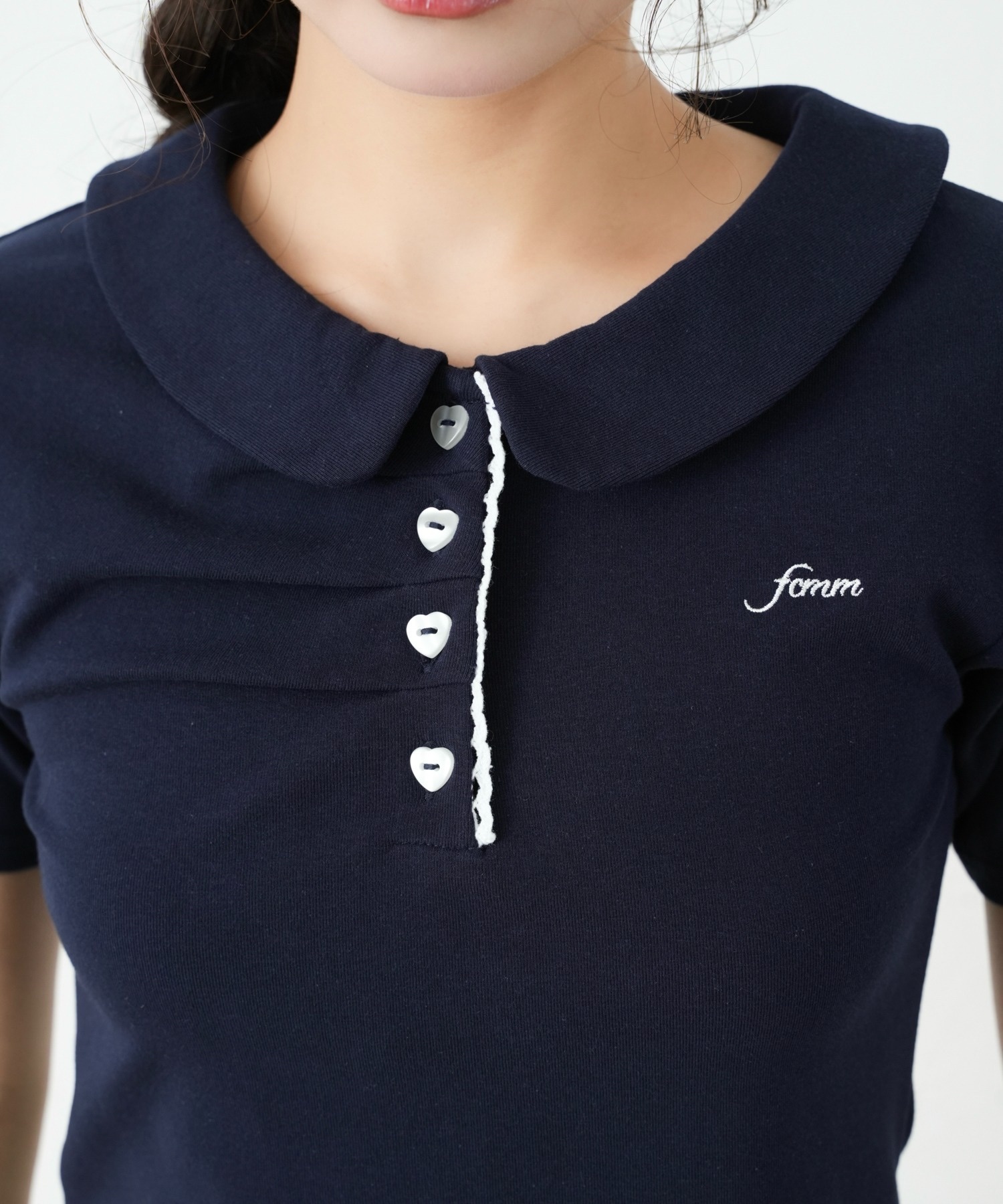 FCMM / FRONT GATHER POLO SS