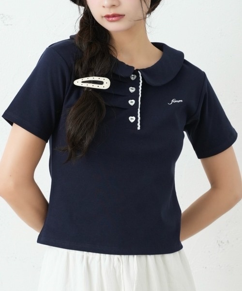 FCMM / FRONT GATHER POLO SS