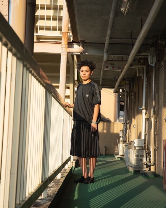 預購┃日本製 NEEDLES LOFTMAN 50th S/S Track Crew Neck Shirt Poly Smooth 別注款 上衣
