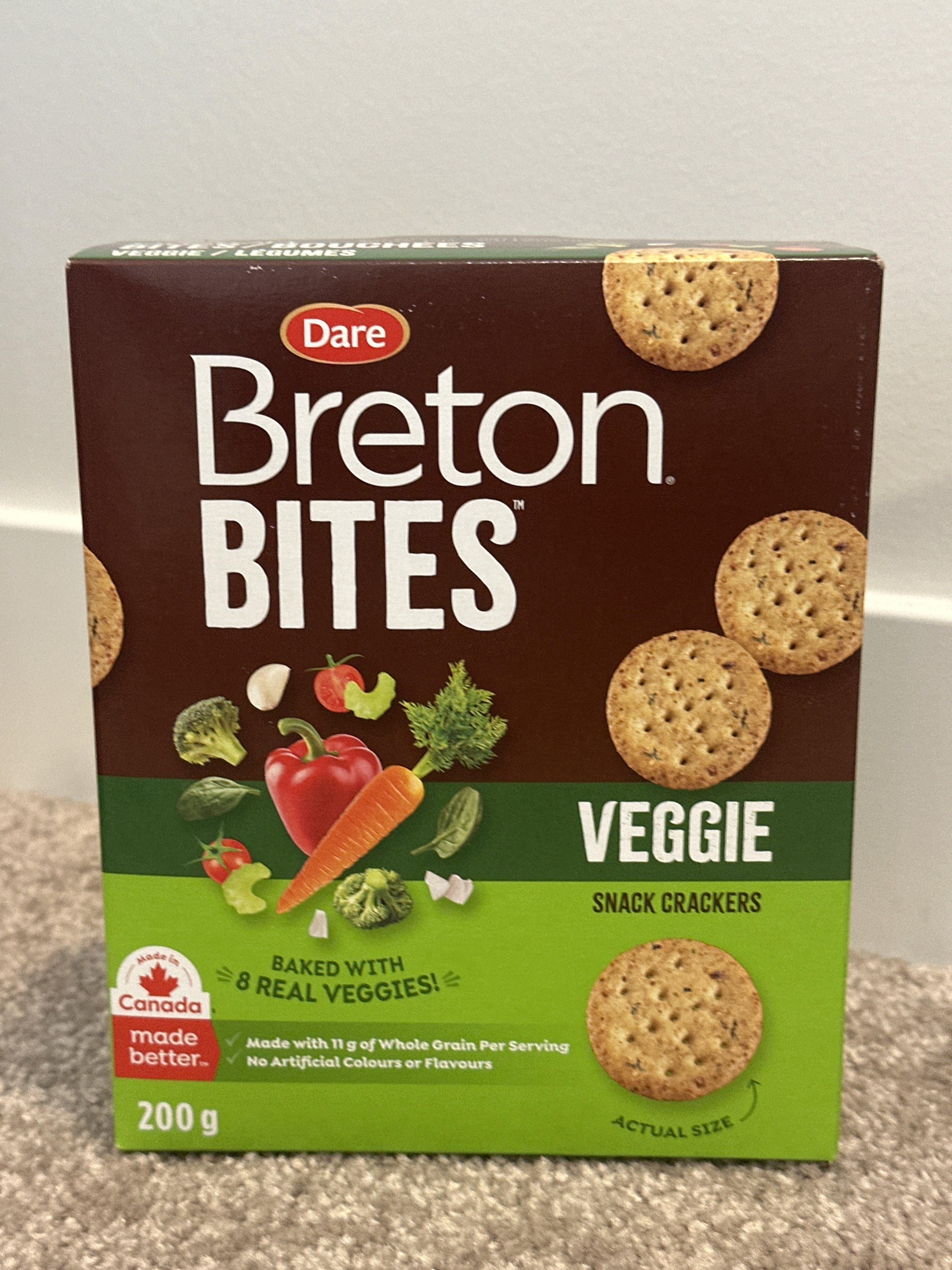 US07 Dare Breton Bites 蔬菜餅 200g   **到期日: 約 2027/01