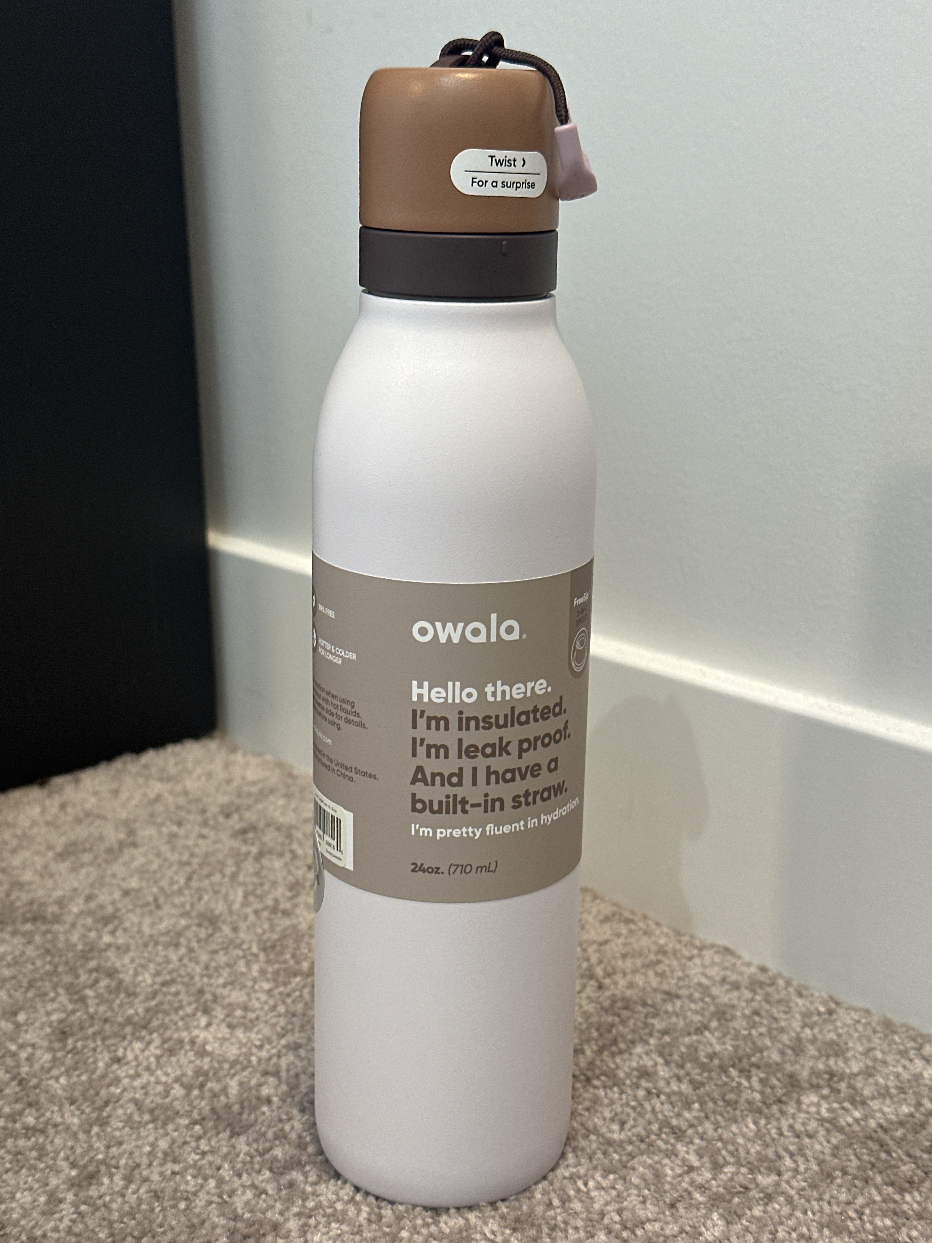 US23 Owala 薰衣草紫色 不鏽鋼防漏水樽 710m FreeSip Twist