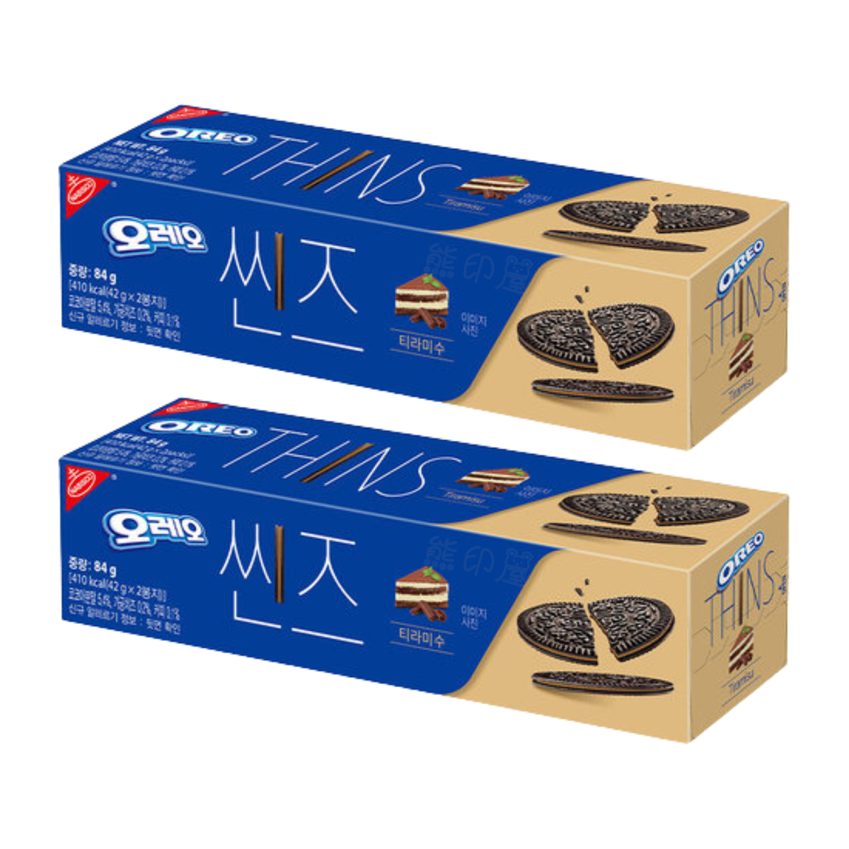 韓國 OREO THINS 薄脆夾心餅 (提拉米蘇味) 84G X2