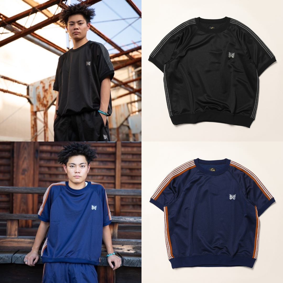 預購┃日本製 NEEDLES LOFTMAN 50th S/S Track Crew Neck Shirt Poly Smooth 別注款 上衣
