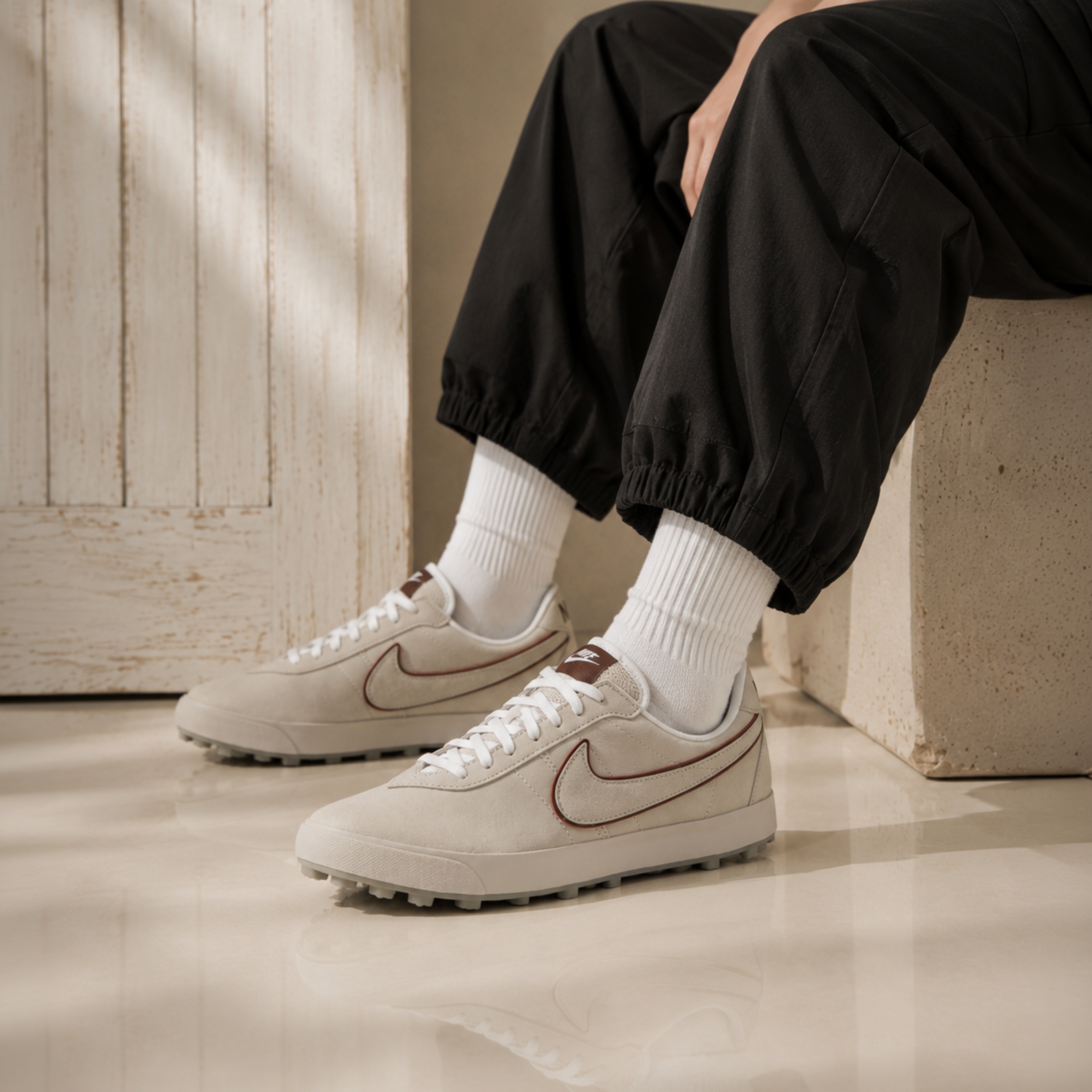NICEDAY 代購 Nike Astrograbber SE 米白 麂皮 米色 復古 平底 摩卡 男鞋 IW1242-009