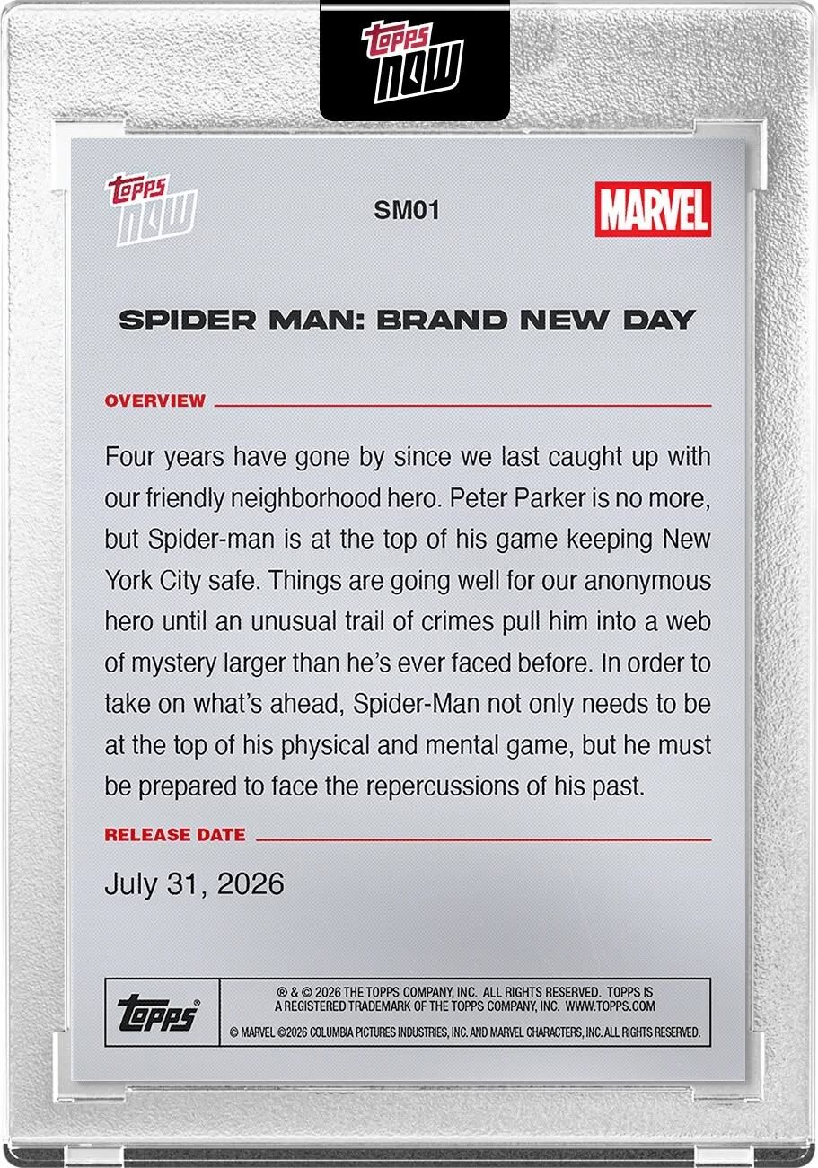 2026 Marvel Topps Now® Spider-Man Brand New Day