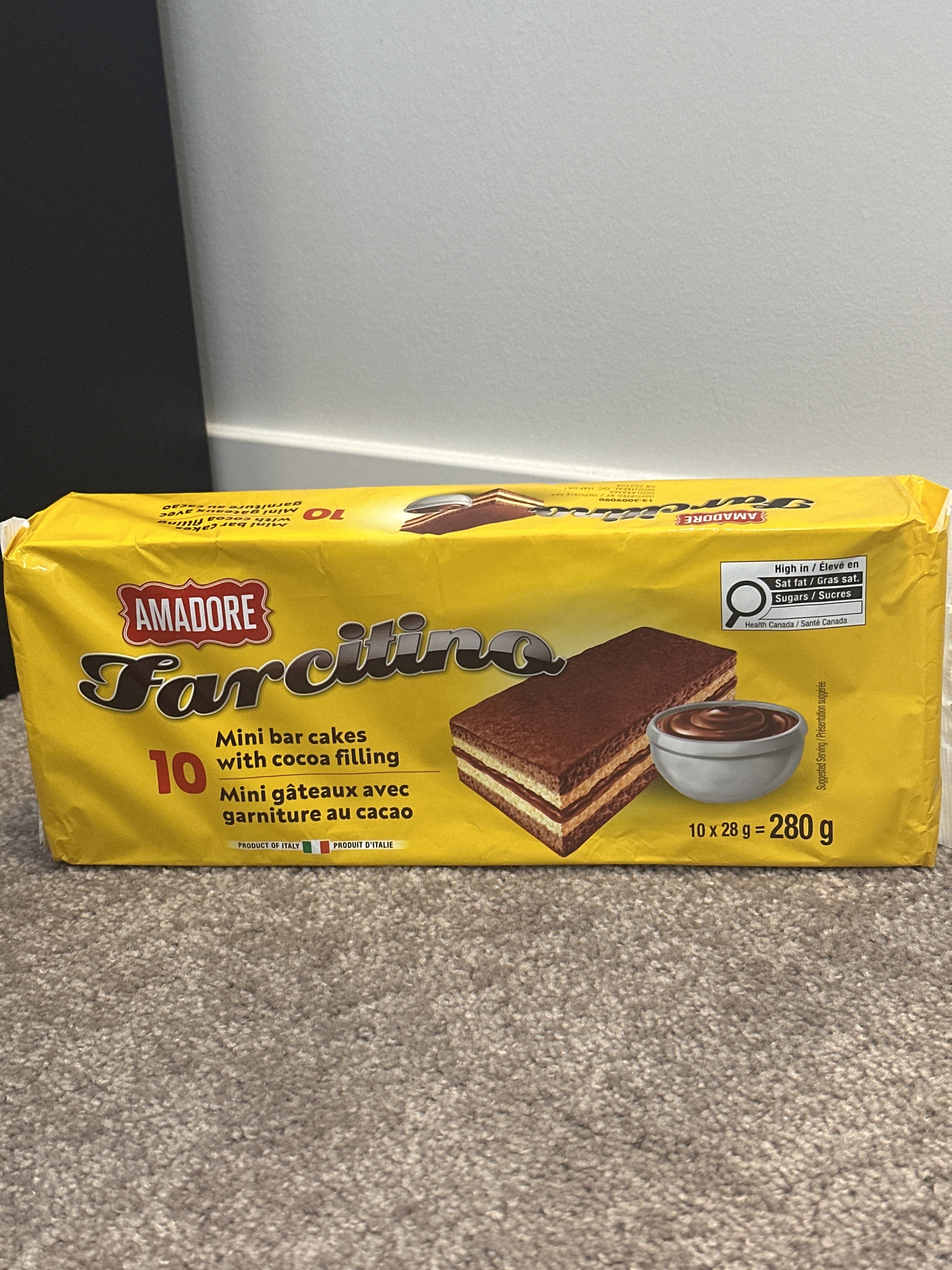 US12 Amadore 迷你朱古力蛋糕  28g x10包  **到期日: 約 2026/10
