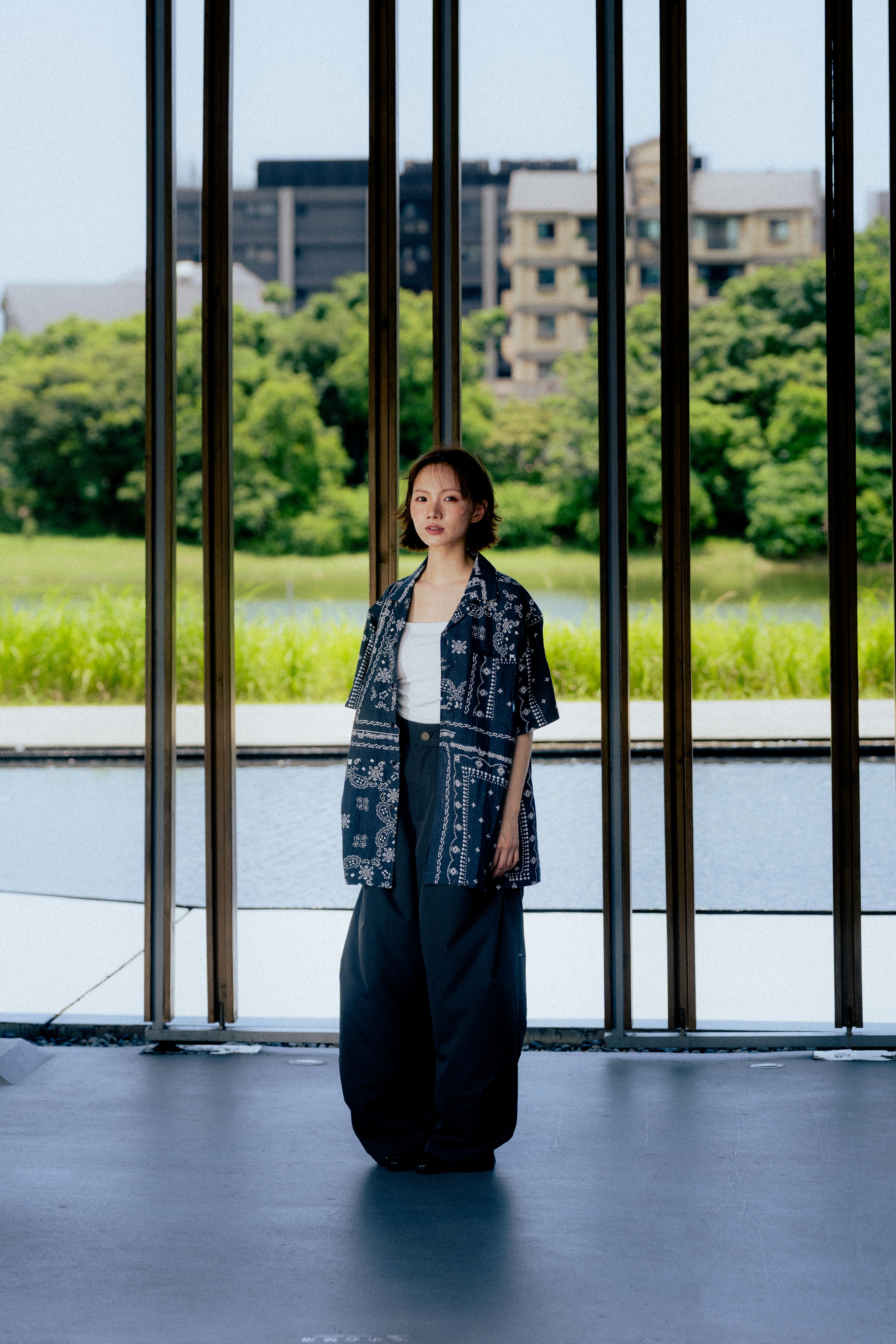 【pre-order】Paisley Ethnic Shirt | Navy｜Hong Kong Original Design