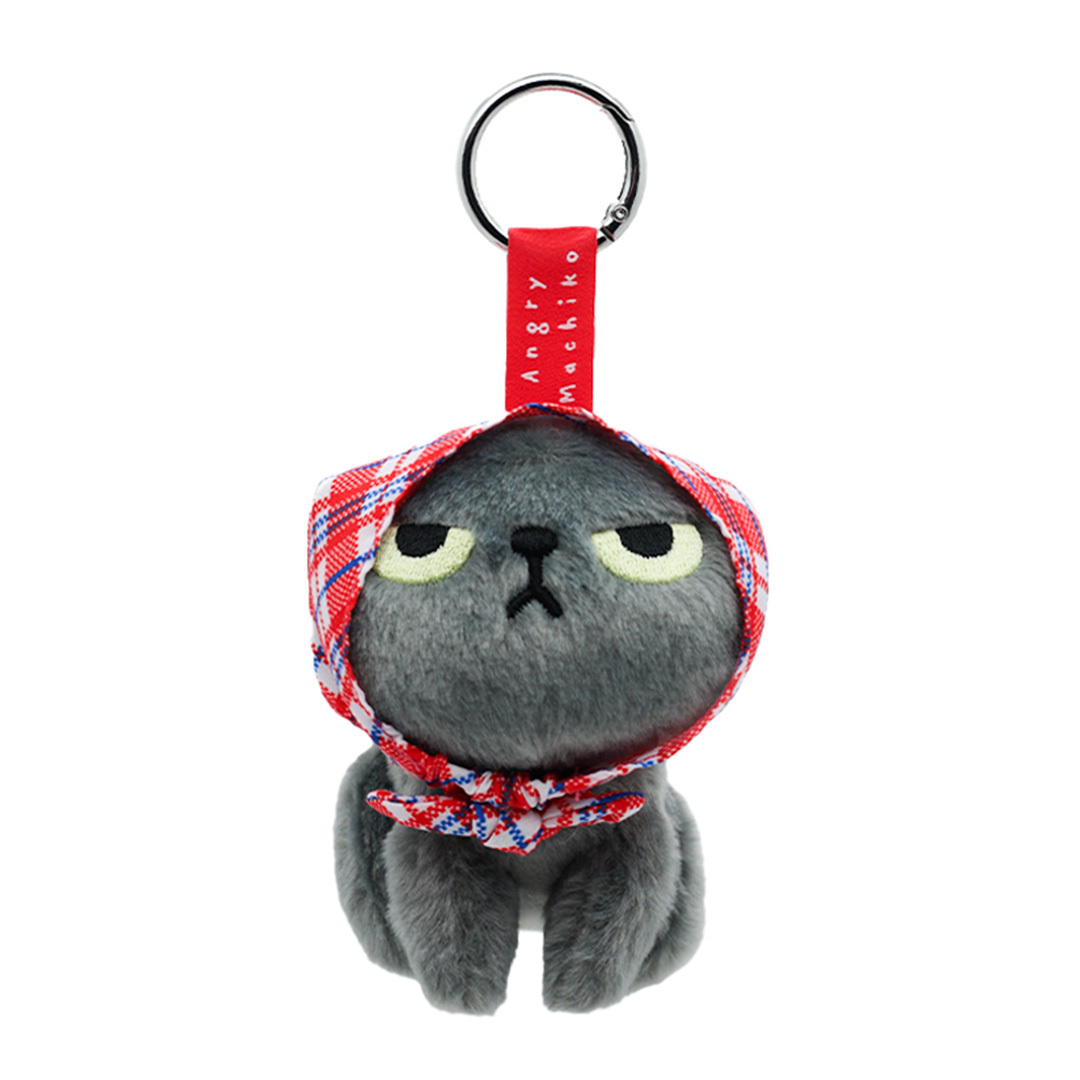26 Angry Machiko 4INCH MASCOT-RED-WHITE-BLUE