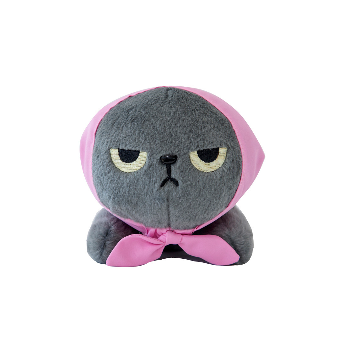 ANGRY MACHIKO STUFFED ANIMAL LYING DOWN