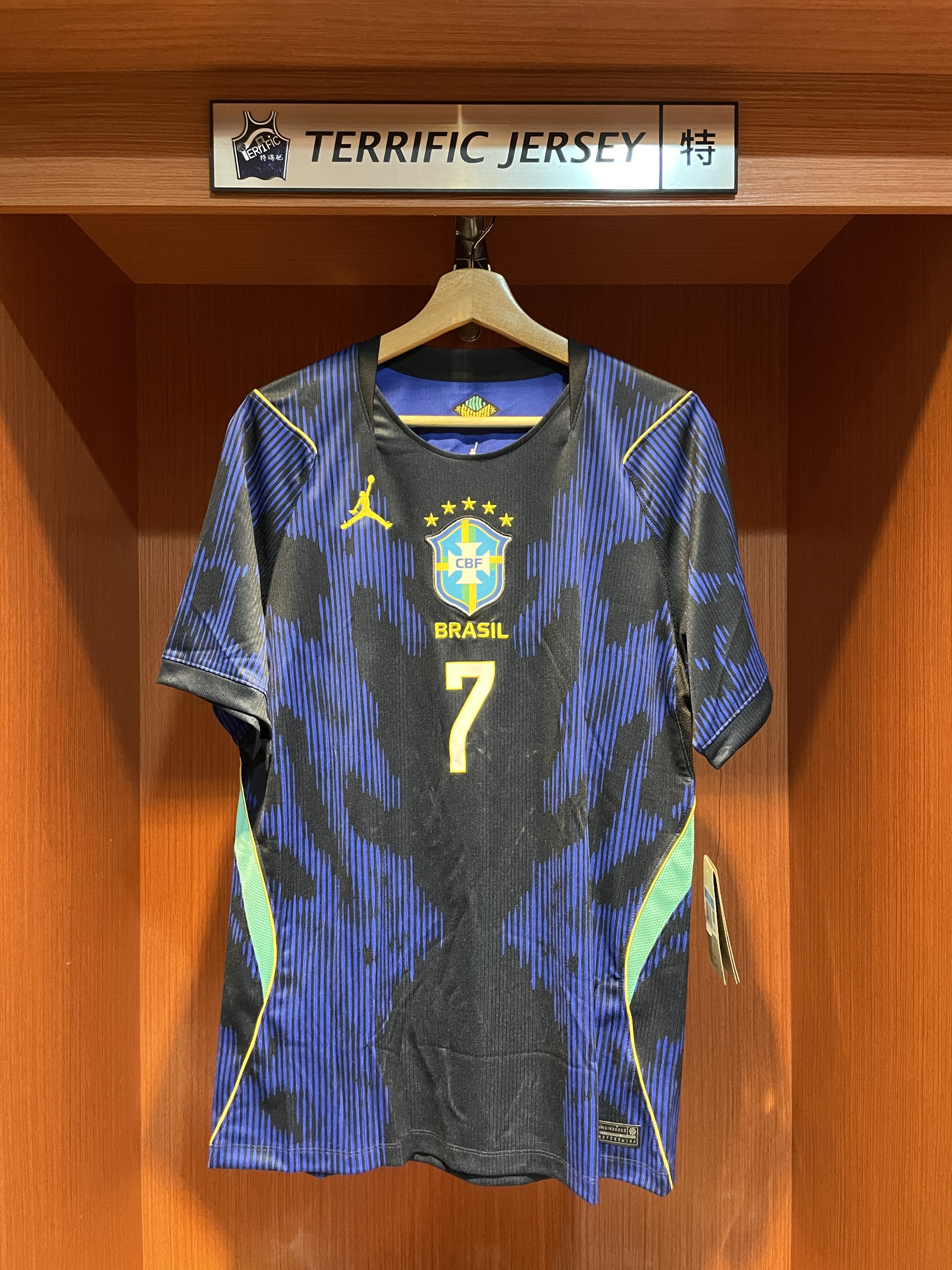 FIFA足球 Vini Jr. 巴西深藍 客場 2026 世界盃 Away Nike Replica Jersey 球迷版 燙印 全新