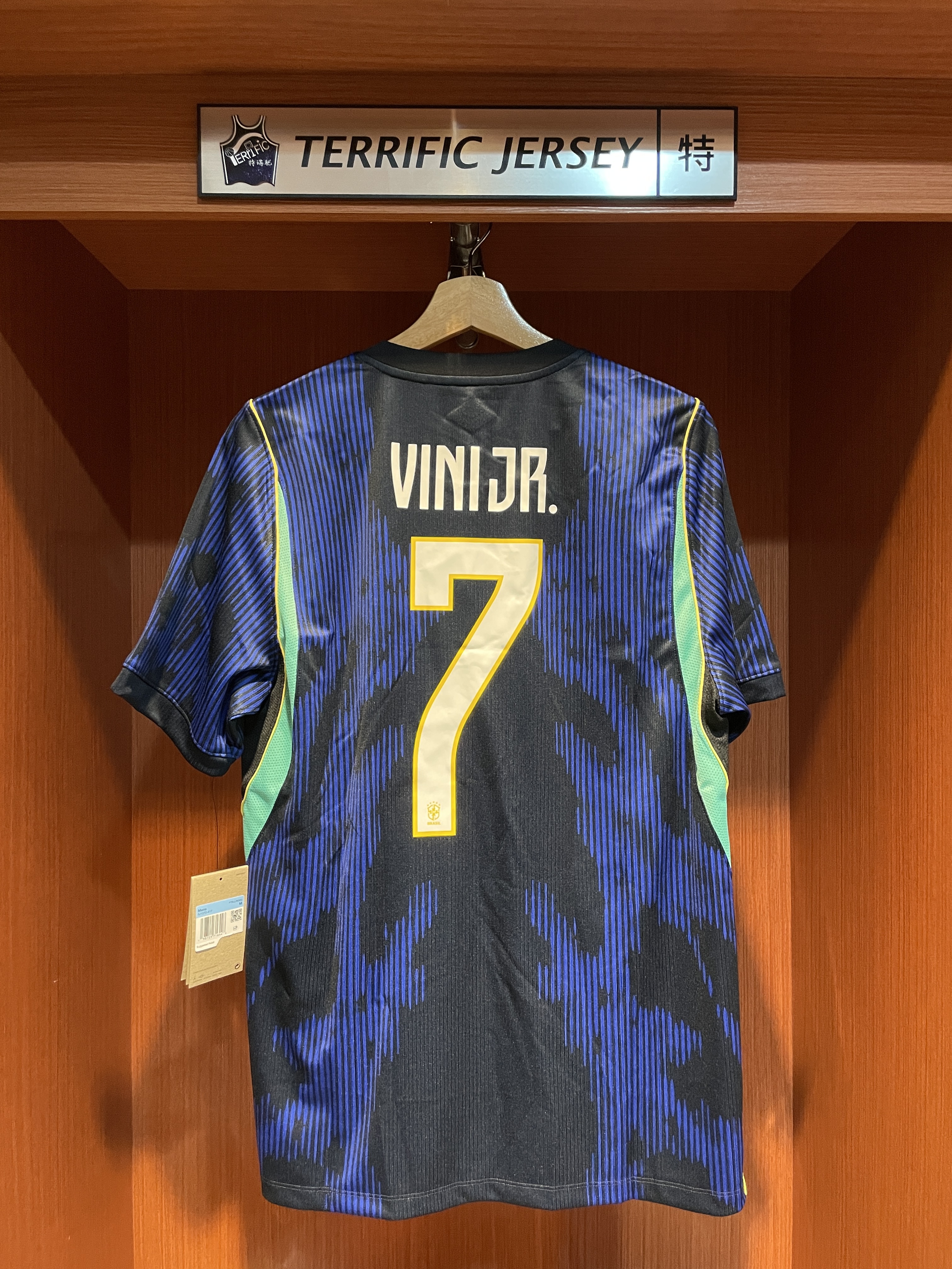 FIFA足球 Vini Jr. 巴西深藍 客場 2026 世界盃 Away Nike Replica Jersey 球迷版 燙印 全新