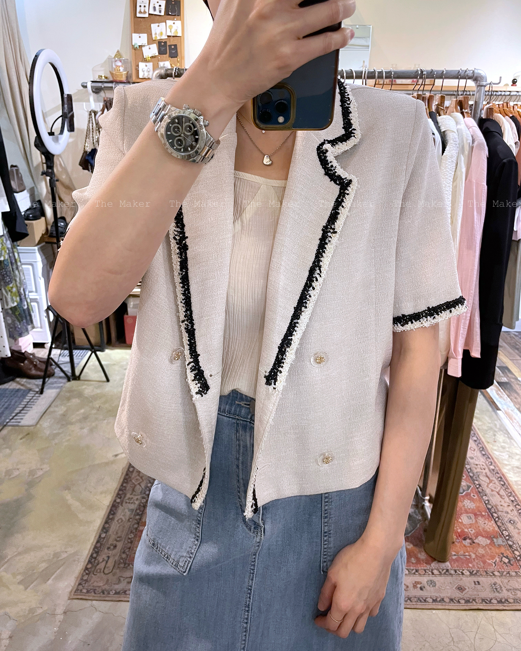 ✨ 小香風精緻薄 Tweed Jacket ✨