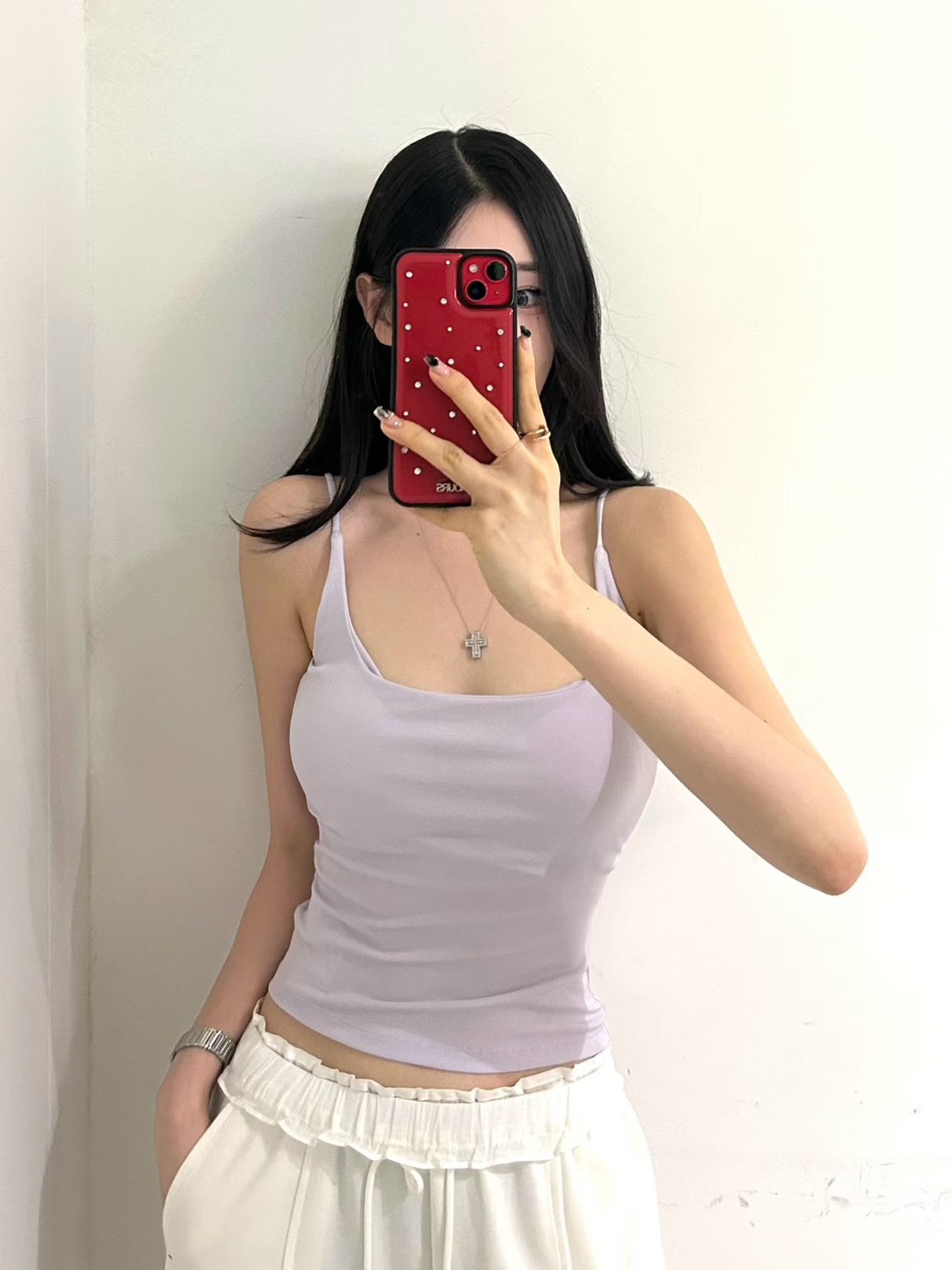 低領背抓褶BRA背心