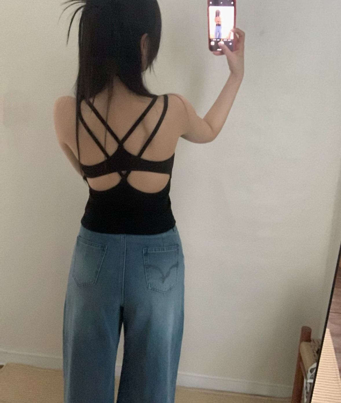 背雙交叉BRA背心