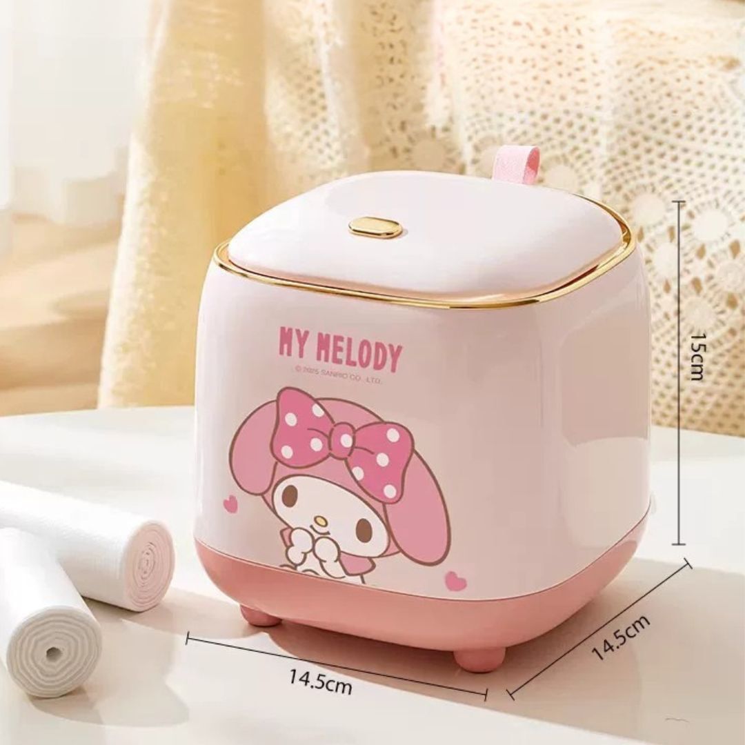 MY MELODY 彈蓋式桌面垃圾桶|1.5 公升