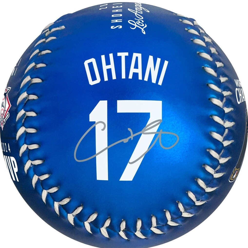 MLB棒球 Shohei Ohtani 大谷翔平 2024 賽季成就 50/50 Club 50轟 50盜 國聯MVP 亮藍 Rawlings 全新