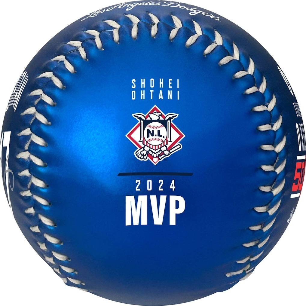 MLB棒球 Shohei Ohtani 大谷翔平 2024 賽季成就 50/50 Club 50轟 50盜 國聯MVP 亮藍 Rawlings 全新