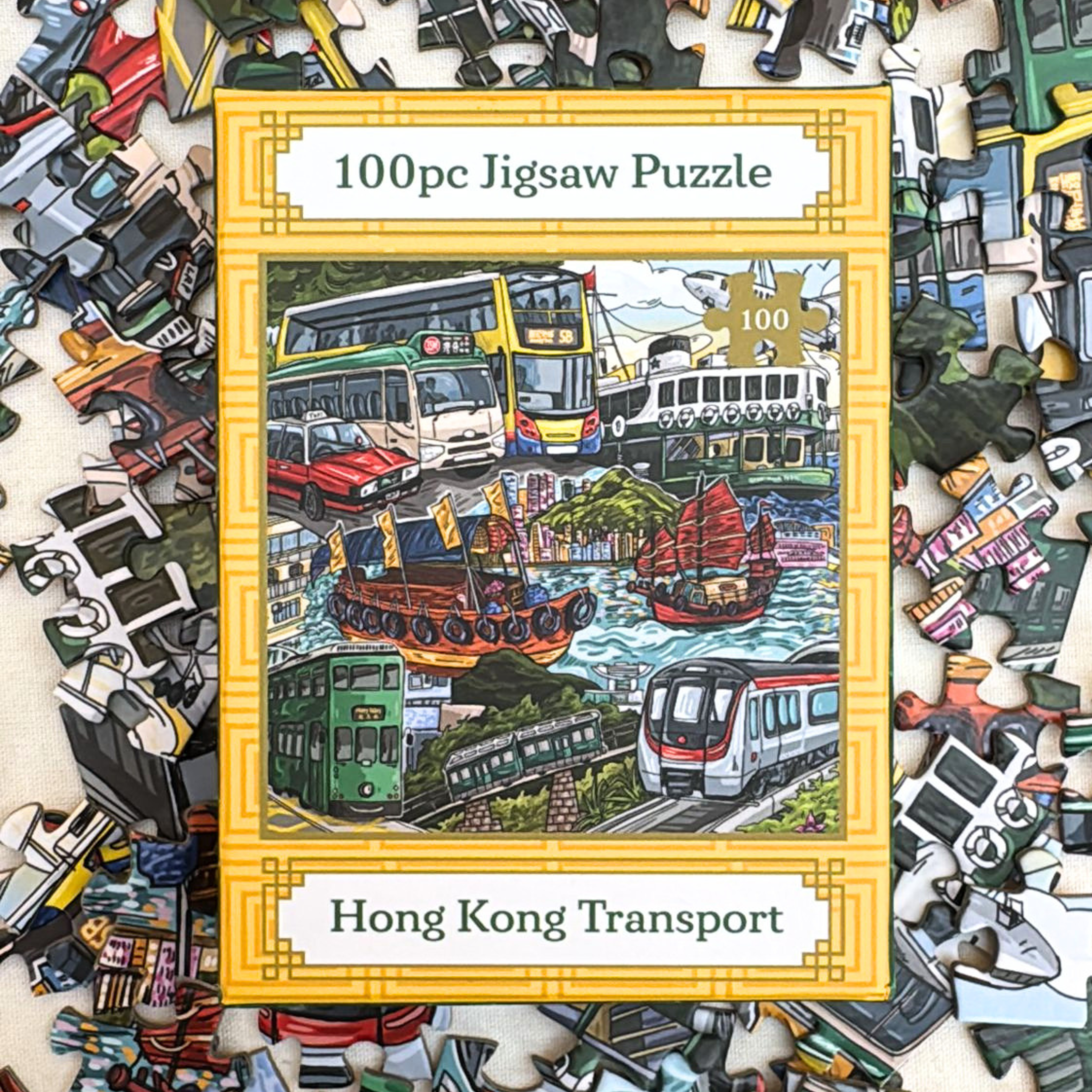 THE LION ROCK PRESS 100 pcs puzzle: hong kong transport