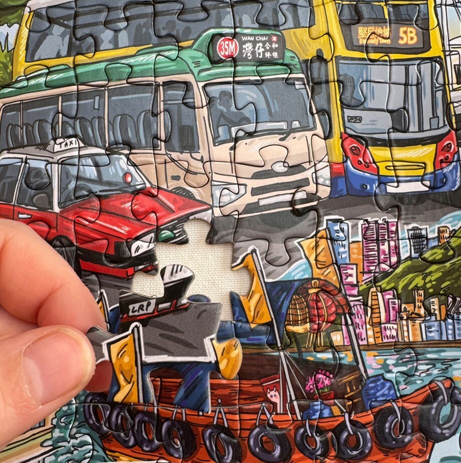 THE LION ROCK PRESS 100 pcs puzzle: hong kong transport