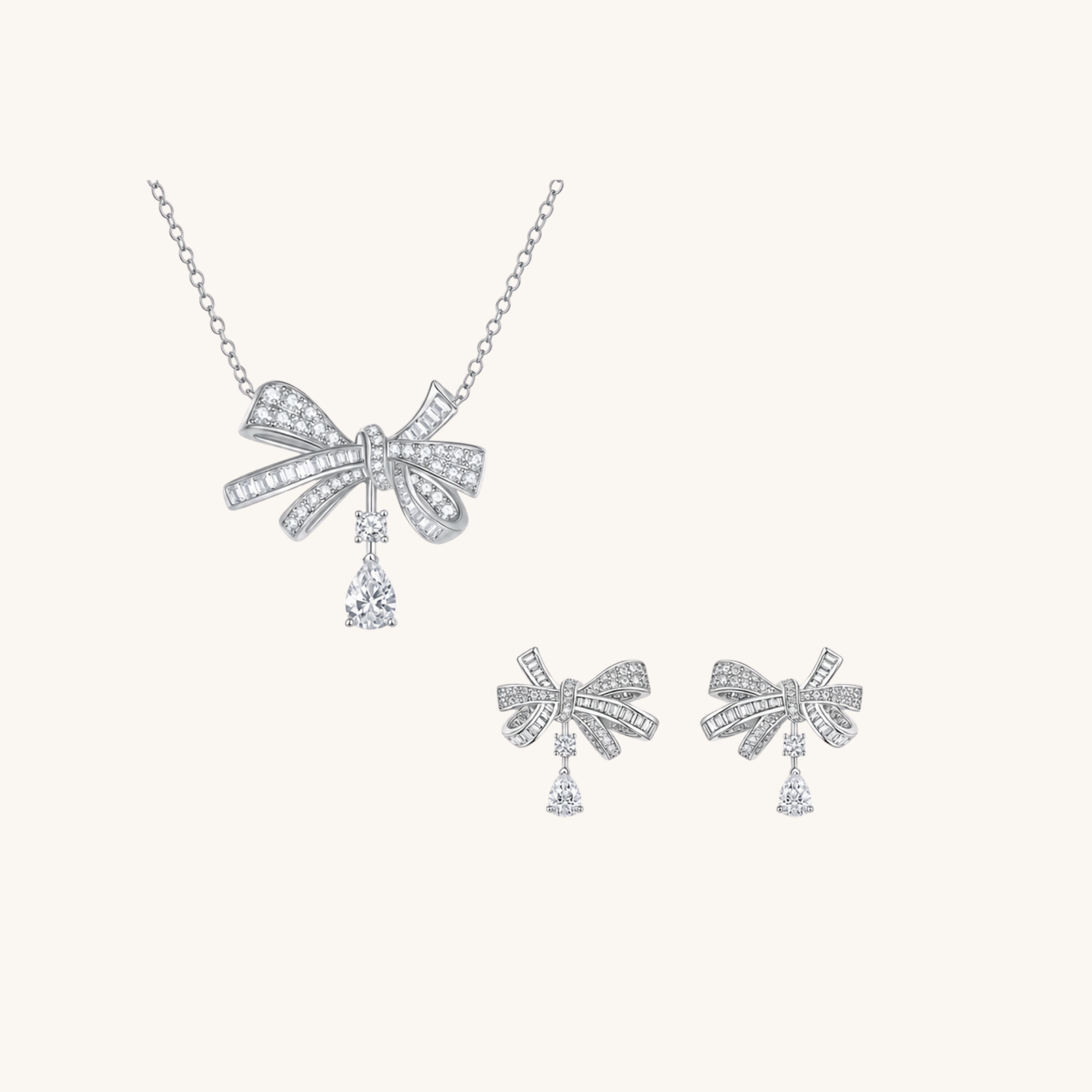 BOW Moissanite Set