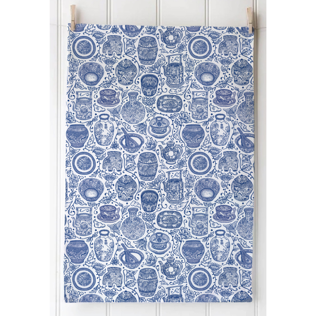 THE LION ROCK PRESS 茶巾：青花瓷