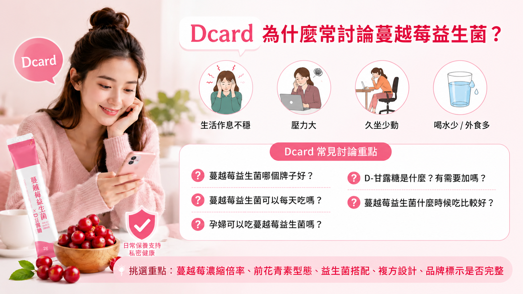 Dcard為什麼常討論蔓越莓益生菌